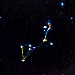 generated: a view of the Orion constellation in the night sky #3